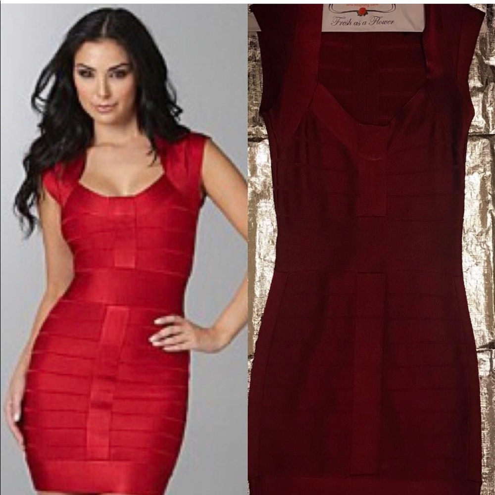 Maroon French connection bodycon size 4